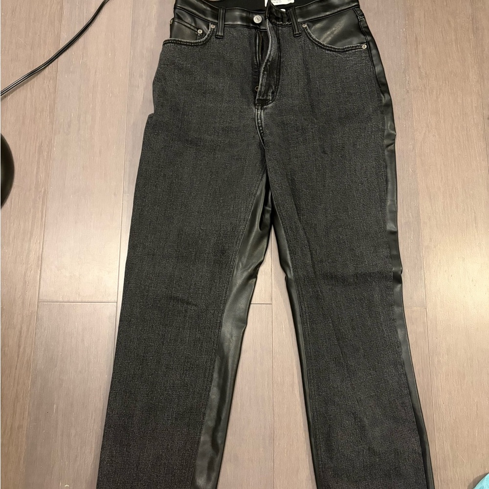 Abercrombie & Fitch Black Ultra High Rise Pants